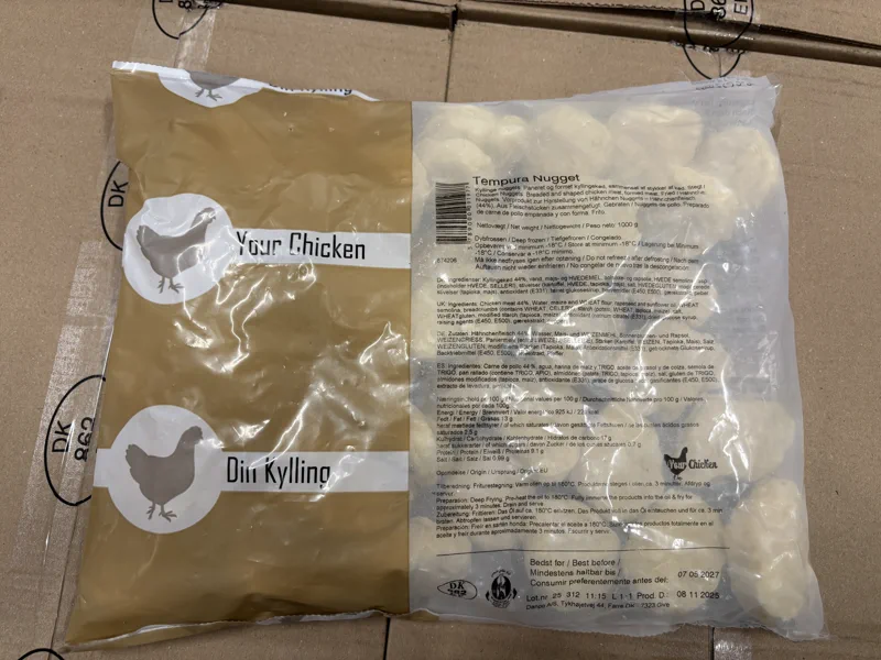 Chiken Nuggets Tempura Halal 6x1kg