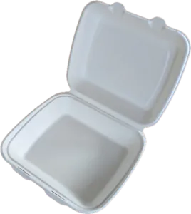 Bagasse Menüteller Rund Ungeteilt Papier 100 Stk.