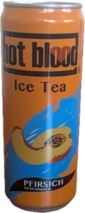Hot Blood Eistee Pfirsich Dose 24x0,33ml