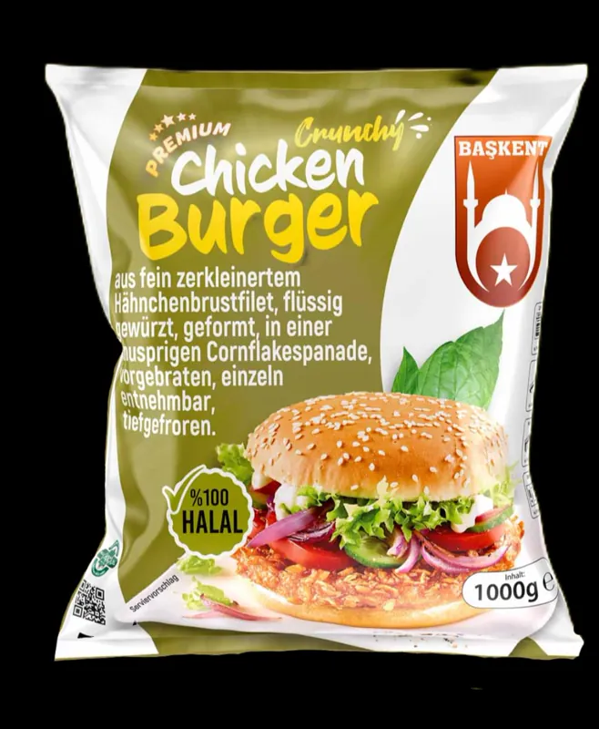 Baskent Chicken Burger 10x1 kg Halal