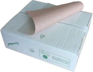 Frischpackpapier mit Folie 38x50cm Rot