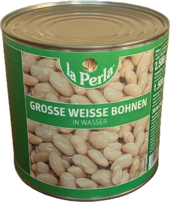 Weiüe Bohnen La Perla 6x2600 gr