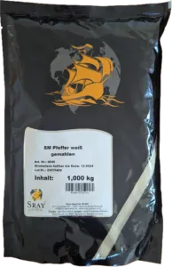 Pfeffer weiss gemahlen 1 kg