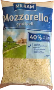 Mozzarella geraspelt 40% 5x2 kg