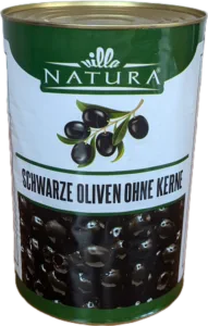 Oliven schwarz ohne Kern 6x4250 gr