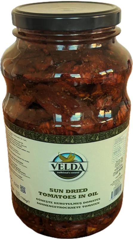 Getrocknete Tomaten in ül 1700 gr Glas