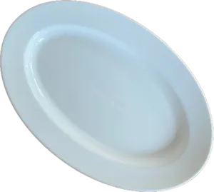 Servierplatte Porzellan 30x20cm