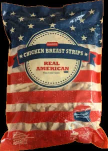 Hühnchen Streifen Real American 4x2,5 kg Pack
